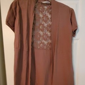 Short sleeve cardigan